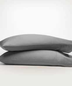 Juego de Fundas de Almohada con dobladillo -Piedra