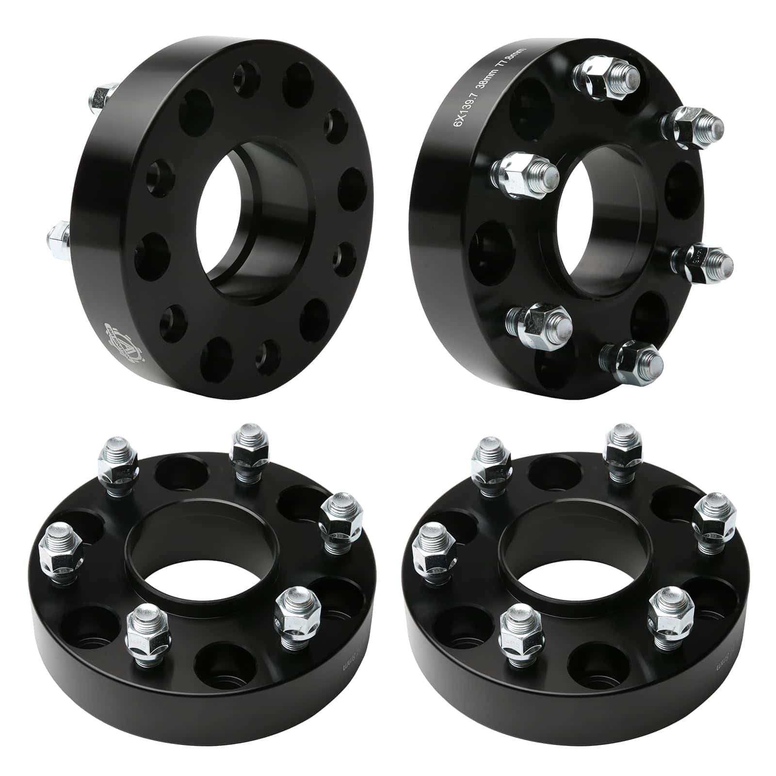 Juego de Separadores de Ruedas AA Ignition de 4 Negros - 6