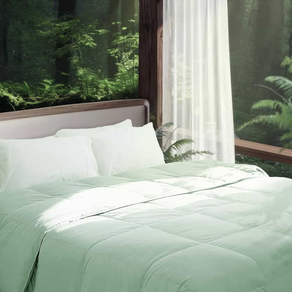 Edredón Queen Size REWARDOWN de Pluma de Kapok, Relleno de