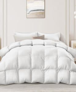 Edredón de Kapok tamaño King, con relleno de plumas