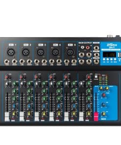 Mezclador de audio profesional ZRAMO F7 para teclado,
