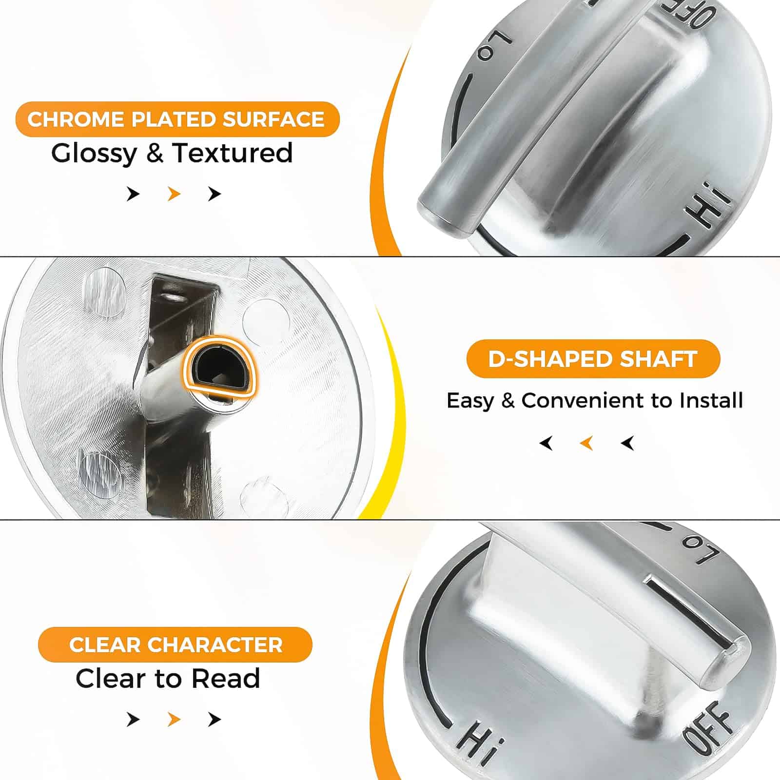 MOOTVGOO 4 Pack 7733P410-60 Perillas de Control para - Imagen 3