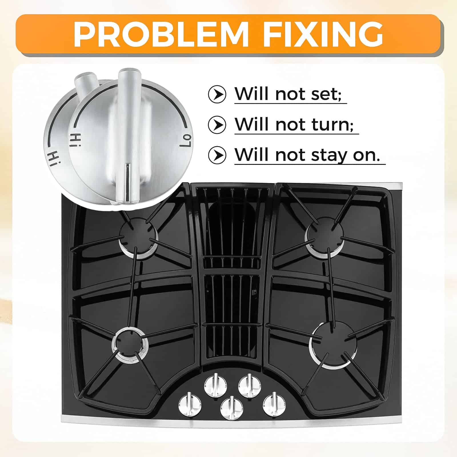 MOOTVGOO 4 Pack 7733P410-60 Perillas de Control para - Imagen 6