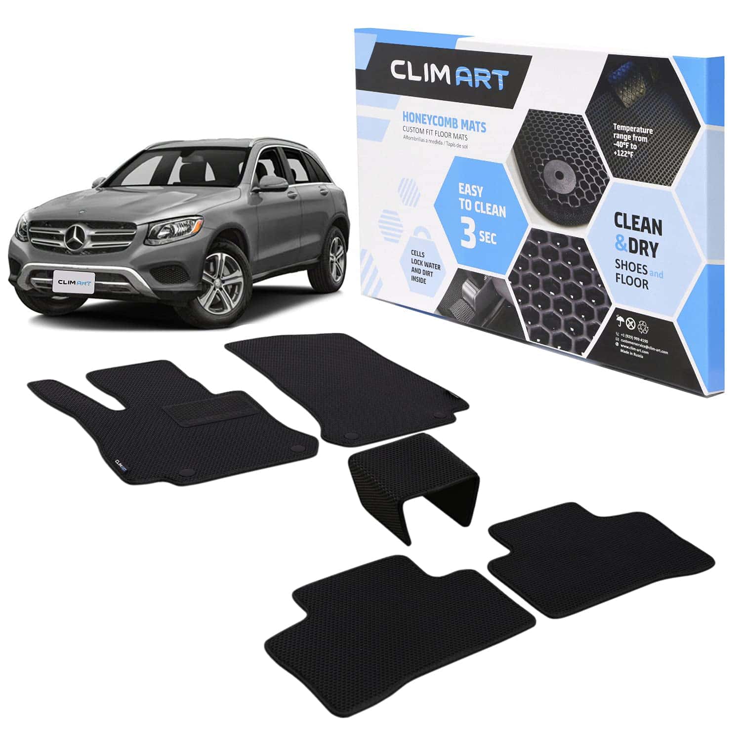CLIM ART WaterTrap Tapetes a Medida para Mercedes GLC-Class