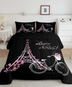 Juego de Edredón Erosebridal Paris Twin Juego de Cama Juego