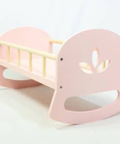 Cuna Leonora Rosa Escandinava para Muñecas - Cama para