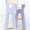 Silla Alta de Madera para Muñecas Leonora - Silla Morada
