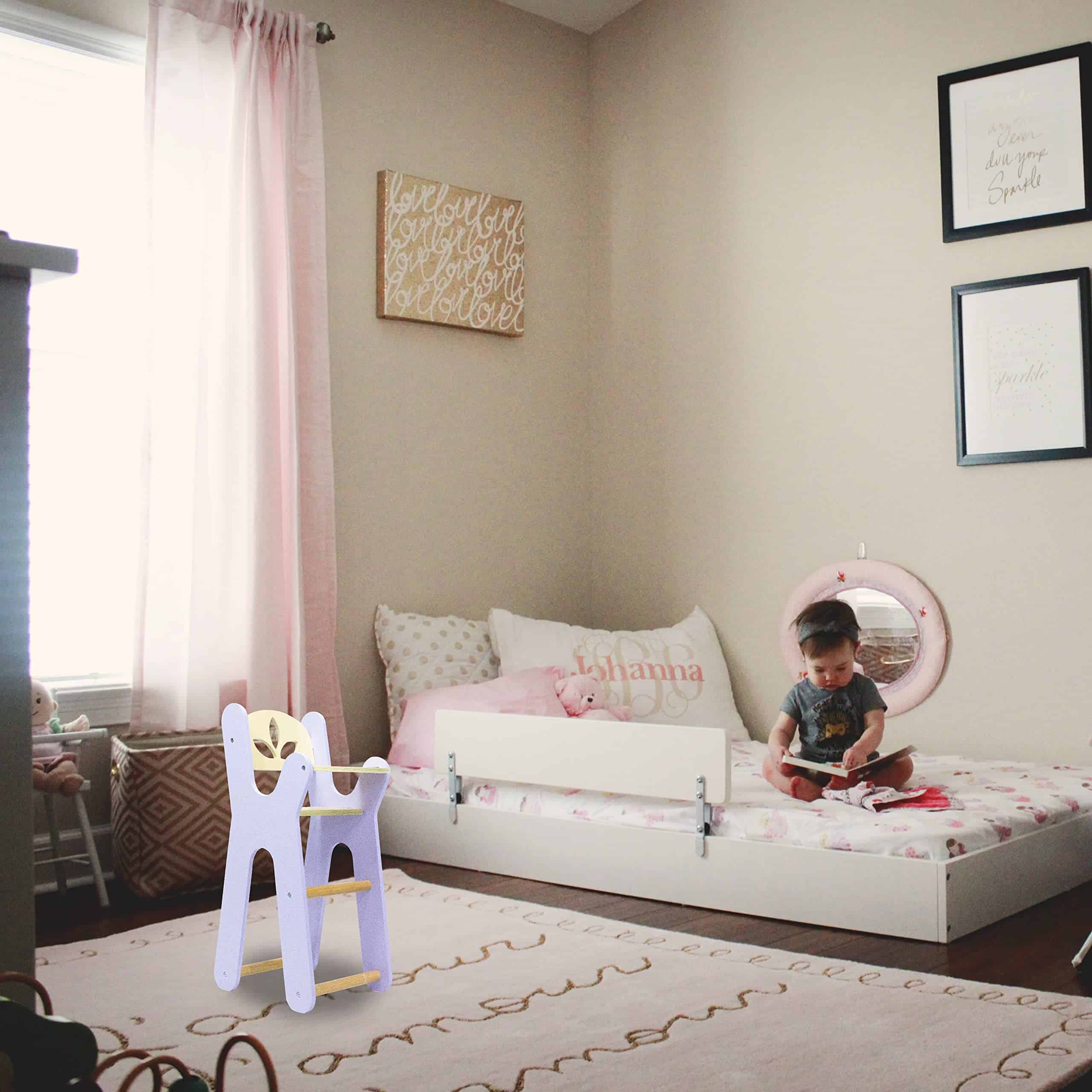 Silla Alta de Madera para Muñecas Leonora - Silla Morada - Imagen 6