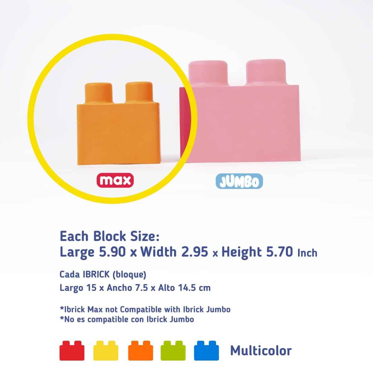 Bloques de Construcción de Goma Espuma MAX 24 Piezas IBRICK - Imagen 6