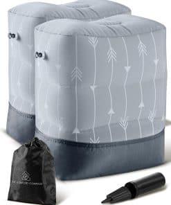 Reposapiés Inflable para Viajes en Avión - Reposapiés de