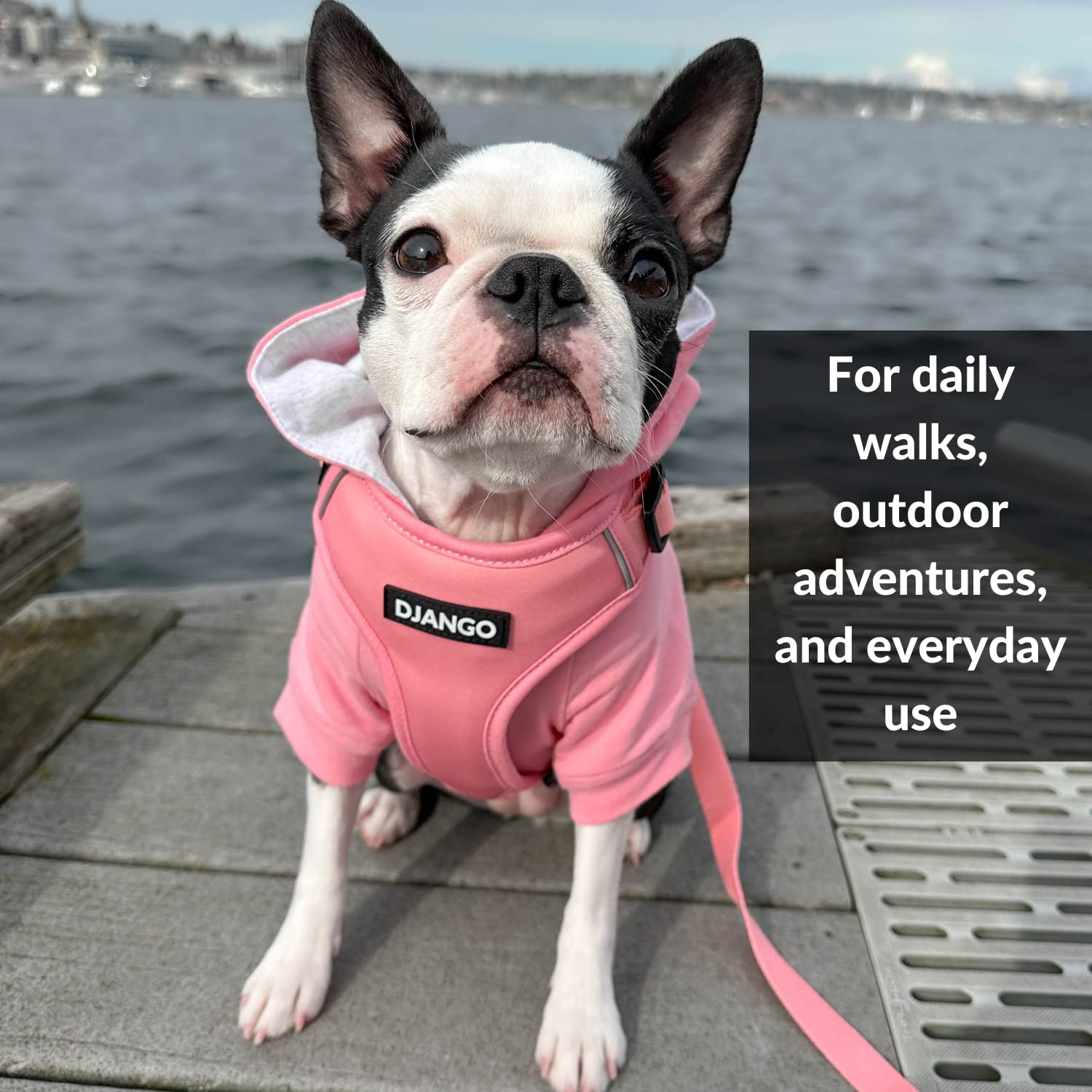 Suéter con capucha para perros DJANGO súper suave y - Imagen 8