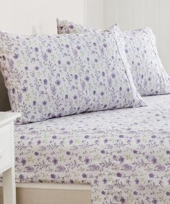 Juego de Sábanas Floral de Microfibra de 3 Piezas Tamaño