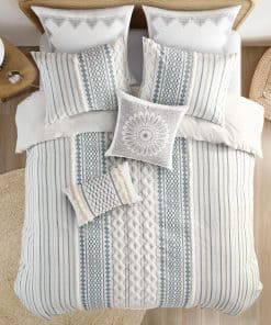 Set de Edredón INK+IVY para Cama Queen, Acolchado de