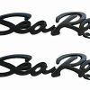 Juego de 2 Emblemas Sea Ray Searay Escritura de Letras de