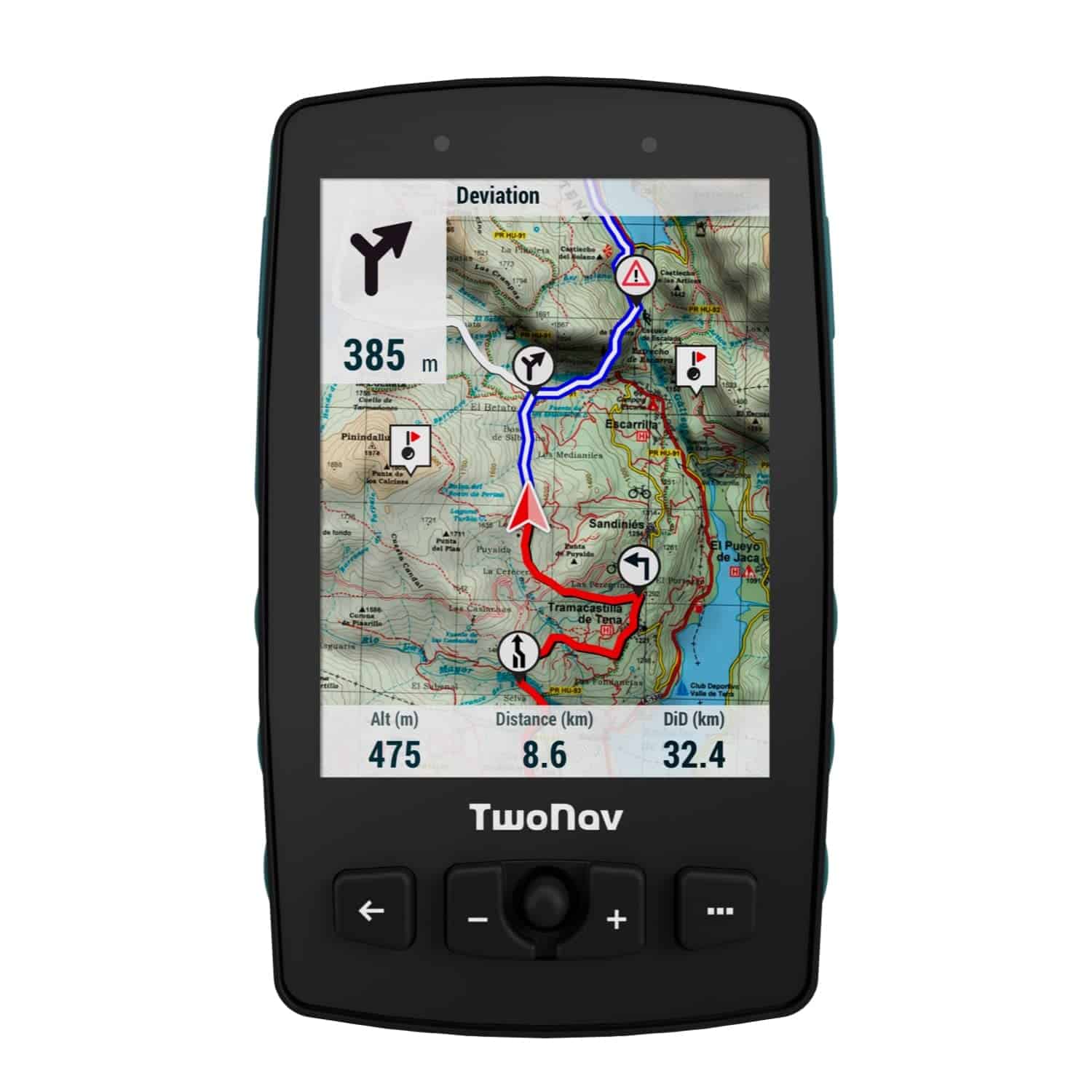 TwoNav Aventura 2 Plus, GPS de Mano con Pantalla Ancha de