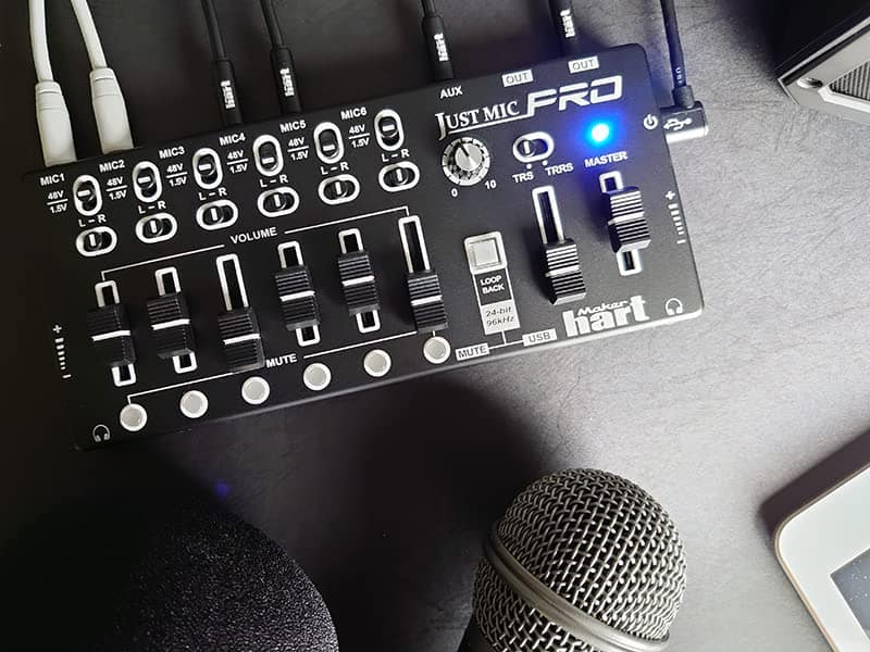 Estación de Trabajo Multitrack Maker hart Just Mic /6 Mic - Imagen 7