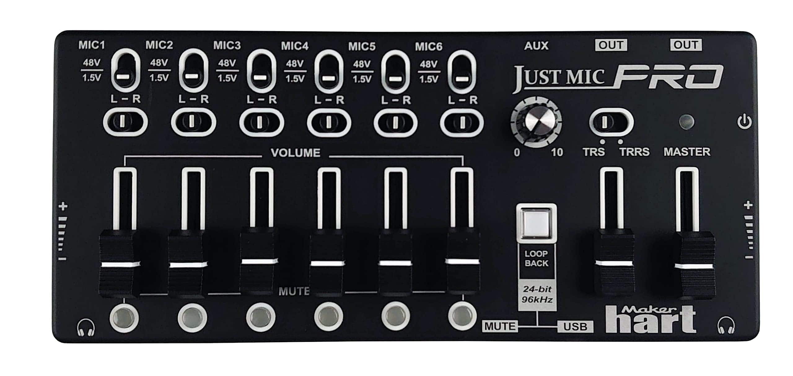 Estación de Trabajo Multitrack Maker hart Just Mic /6 Mic