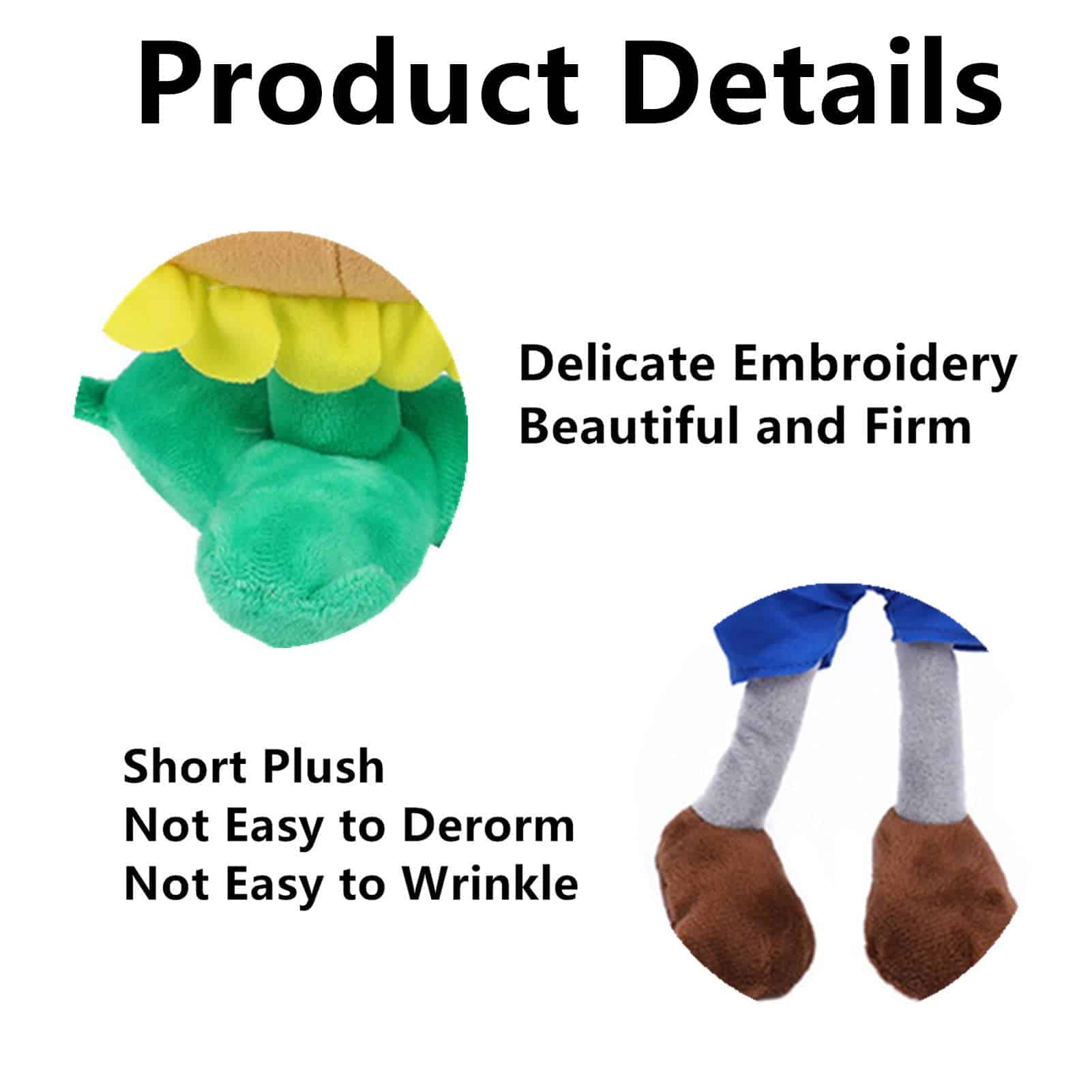 Juego de 15 Peluches de Plantas y Zombis PVZ PVZ 1 2 - Imagen 3