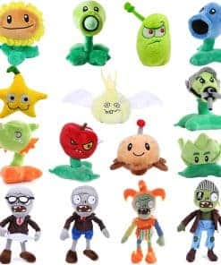 Juego de 15 Peluches de Plantas y Zombis PVZ PVZ 1 2