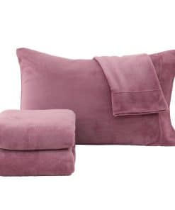 Juego de Sábanas Extra Suaves de Terciopelo -Rosa