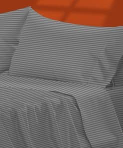 Juego de Sábanas de Rayas TEXAS LINEN CO. de Lujo en