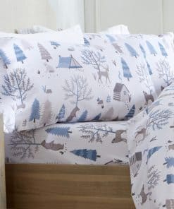 Juego de sábanas de franela 100 % algodón turco Market &