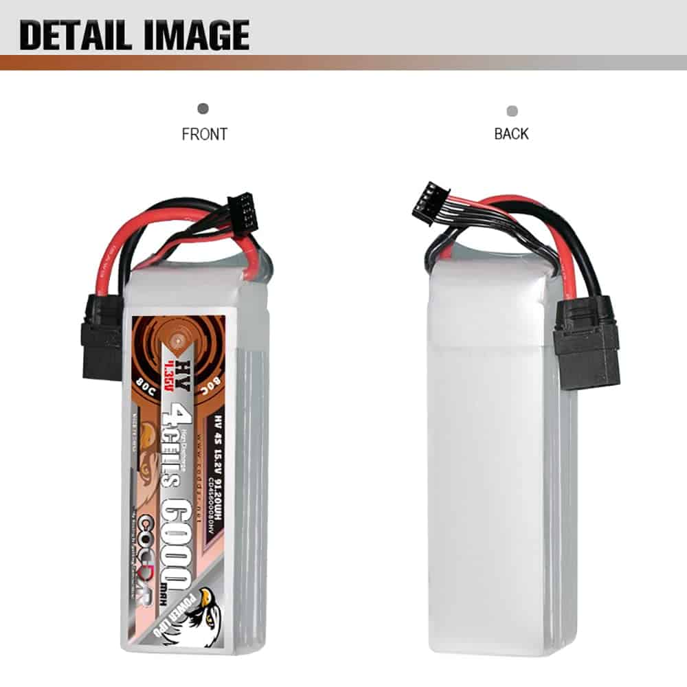 Batería LiPo CODDAR 6000mAh 4S 15.2V 80C con Conector XT90 - Imagen 7