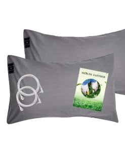 Funda de Almohada de Conexión a Tierra con Matiz de Plata