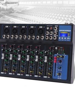 Mezclador de Audio Portátil Bluetooth con Consola de Mezcla