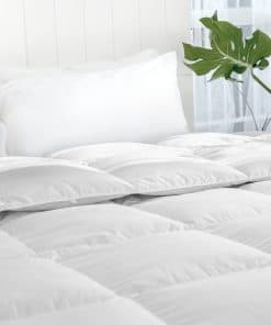 Edredón REWARDOWN tamaño Twin, Relleno de Pluma Blanca