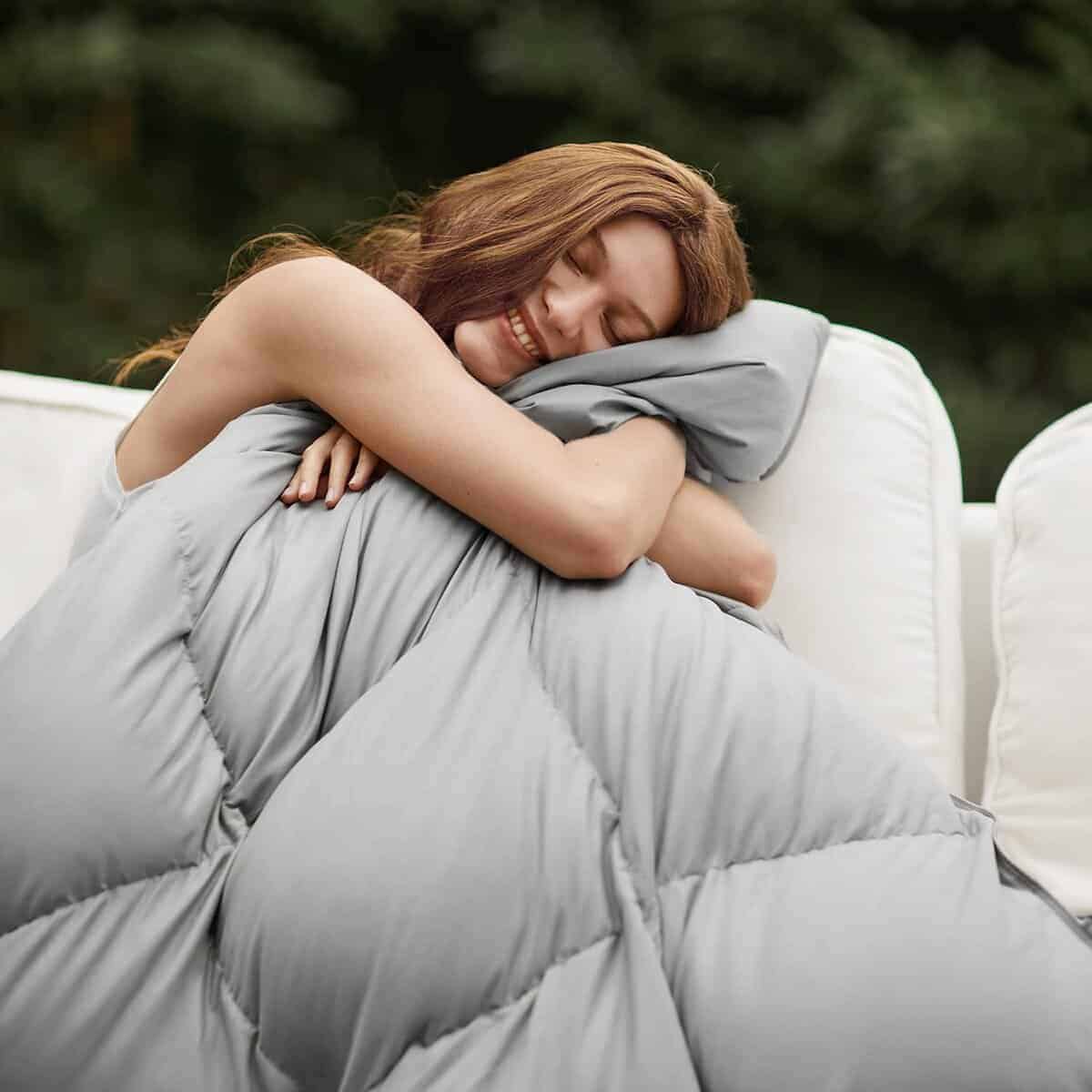 Edredón Queen Size de Fibra Kapok REWARDOWN, Mezcla de - Imagen 4