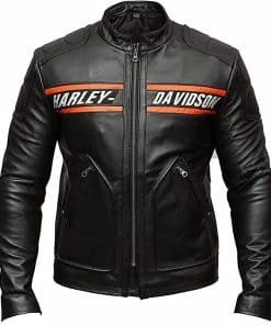 Chamarra de Cuero Negro para Hombre Homestoreuk TJVZ de