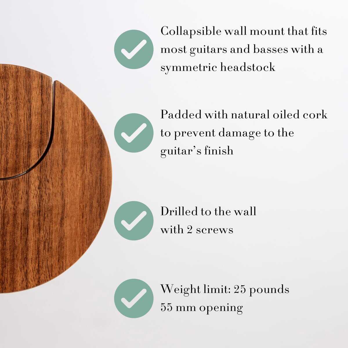 Soporte de Guitarra y Perchero para Guitarras Eléctricas y - Imagen 5