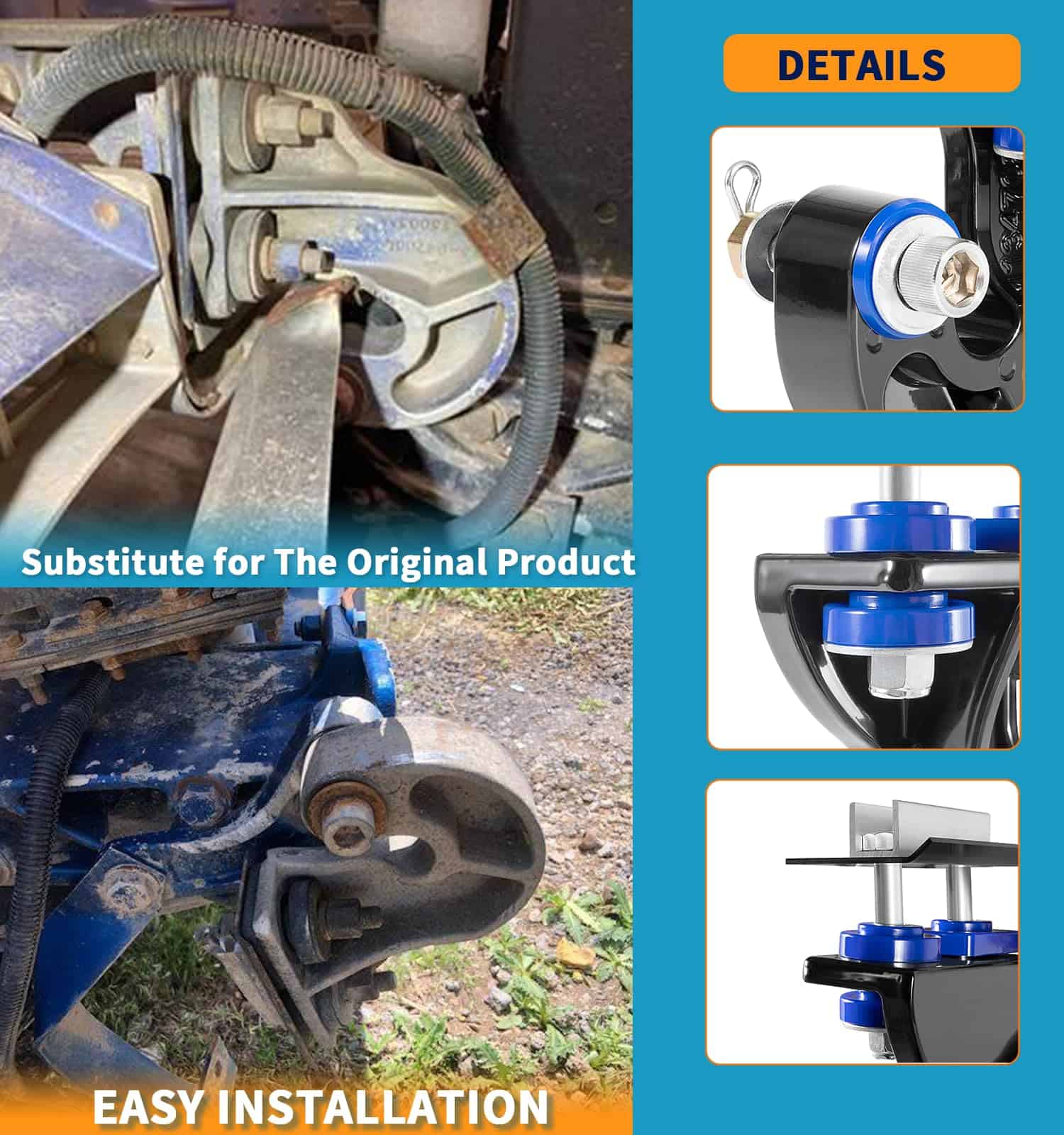 Kit de Ensamble de Conjunto de Bisagra de Capó Inferior - Imagen 8