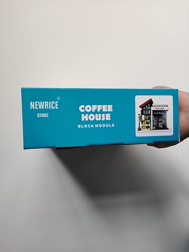 NEWRICE Cafe House Architecture Building Set con luz LED, - Imagen 10