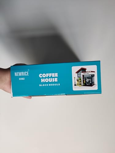 NEWRICE Cafe House Architecture Building Set con luz LED, - Imagen 11