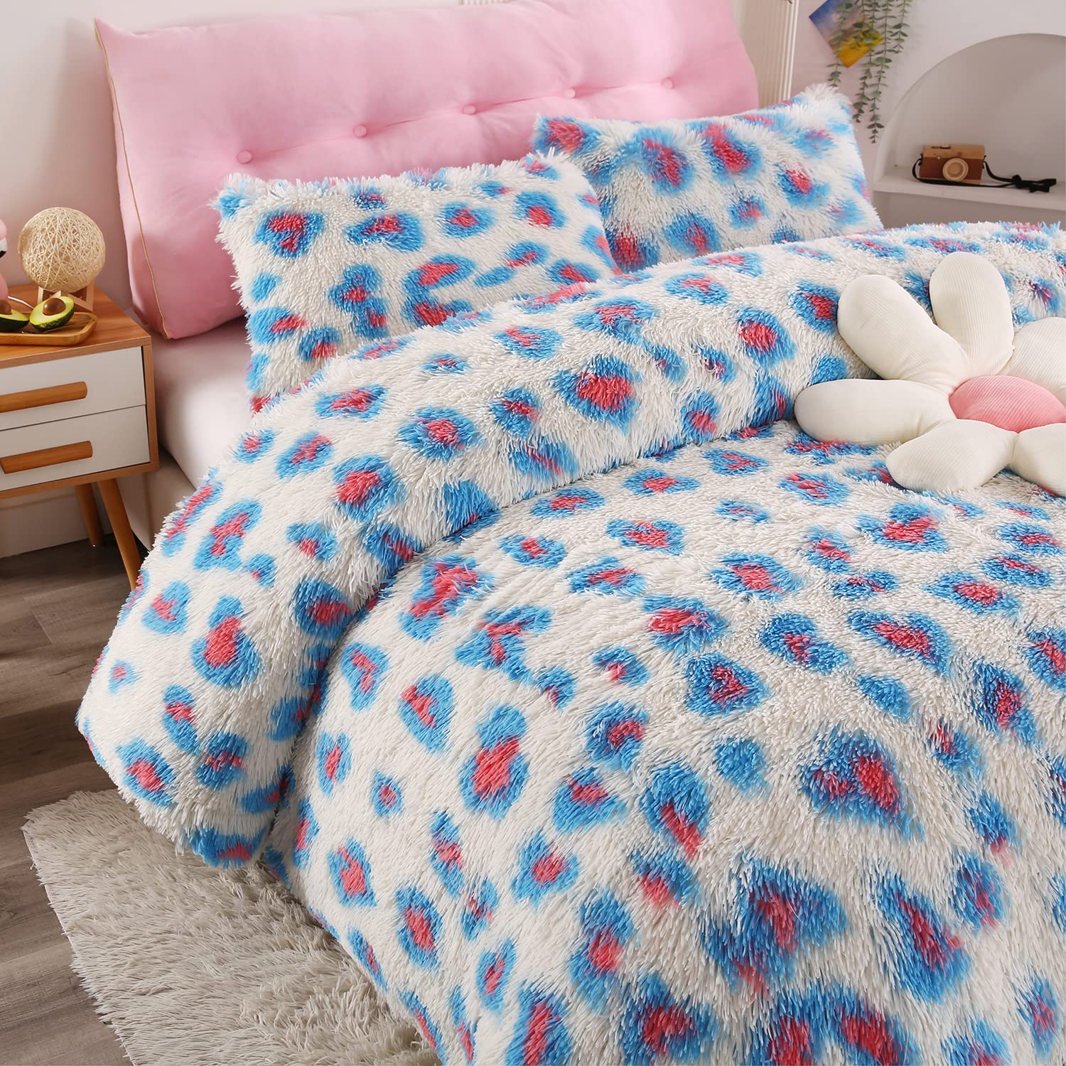 Juego de Funda de Edredón de Lujo de Felpa Esponjosa Shaggy - Imagen 5