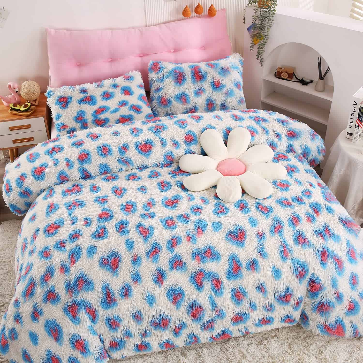 Juego de Funda de Edredón de Lujo de Felpa Esponjosa Shaggy - Imagen 3