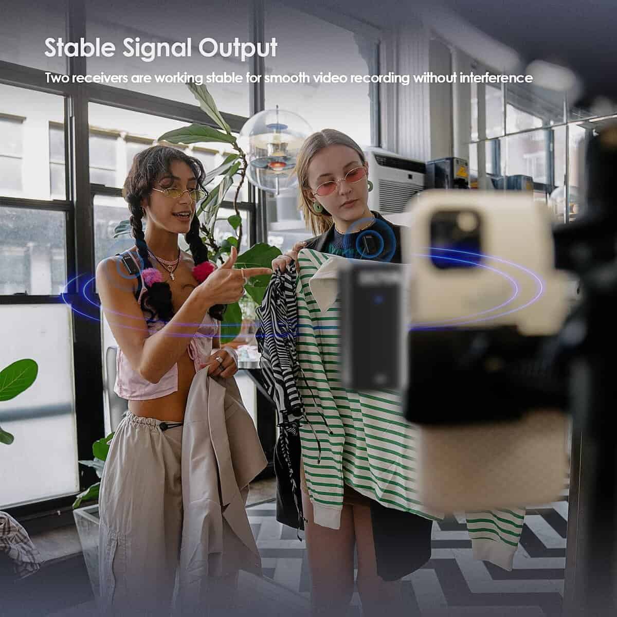 Micrófono Lavalier Inalámbrico GLGLMA, Sistema de Micrófono - Imagen 3