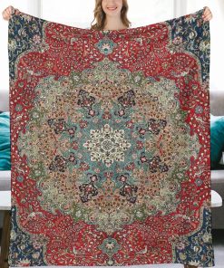 Manta de Lana de Sherpa Suave y Esponjosa de Estilo Antiguo