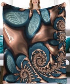 Mantas de tiro de Franela de Felpa con Remolino de