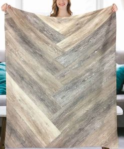 Manta de Franela Caramelo Marrón Gris Beige 50"X40" para