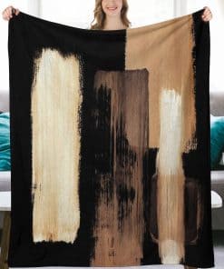 Mantas de Franela de Color Café Negro 50"X40" Liviana