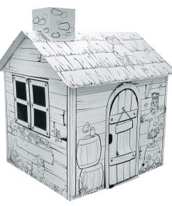 ¡La Aventura Espera! Casita de Cartón de Granja para Niños