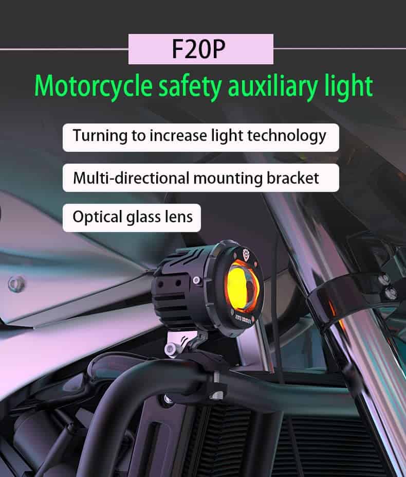 Foco de Motocicleta XHYE F20P Led Luz de Niebla Luz de - Imagen 3