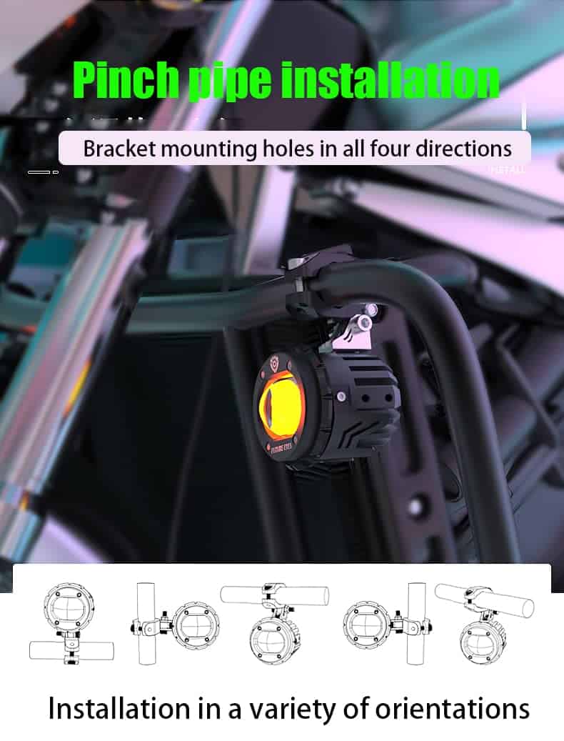 Foco de Motocicleta XHYE F20P Led Luz de Niebla Luz de - Imagen 4