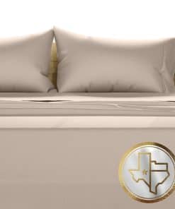 Juego de sábanas Texas Linen Co. 100% -Taupe