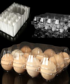 Paquete de 50 Cartones para Huevos, Cartones de Plástico