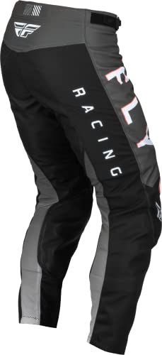 Pantalones Fly Racing 2023 Adult Kinetic Kore (Negro/Gris, - Imagen 4
