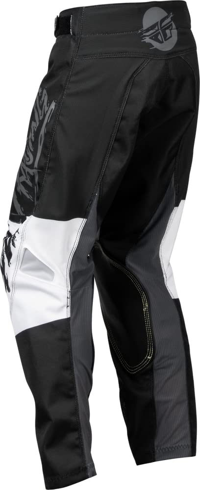 Pantalones Fly Racing 2023 Youth Kinetic Khaos -Gris/Negro/B - Imagen 3